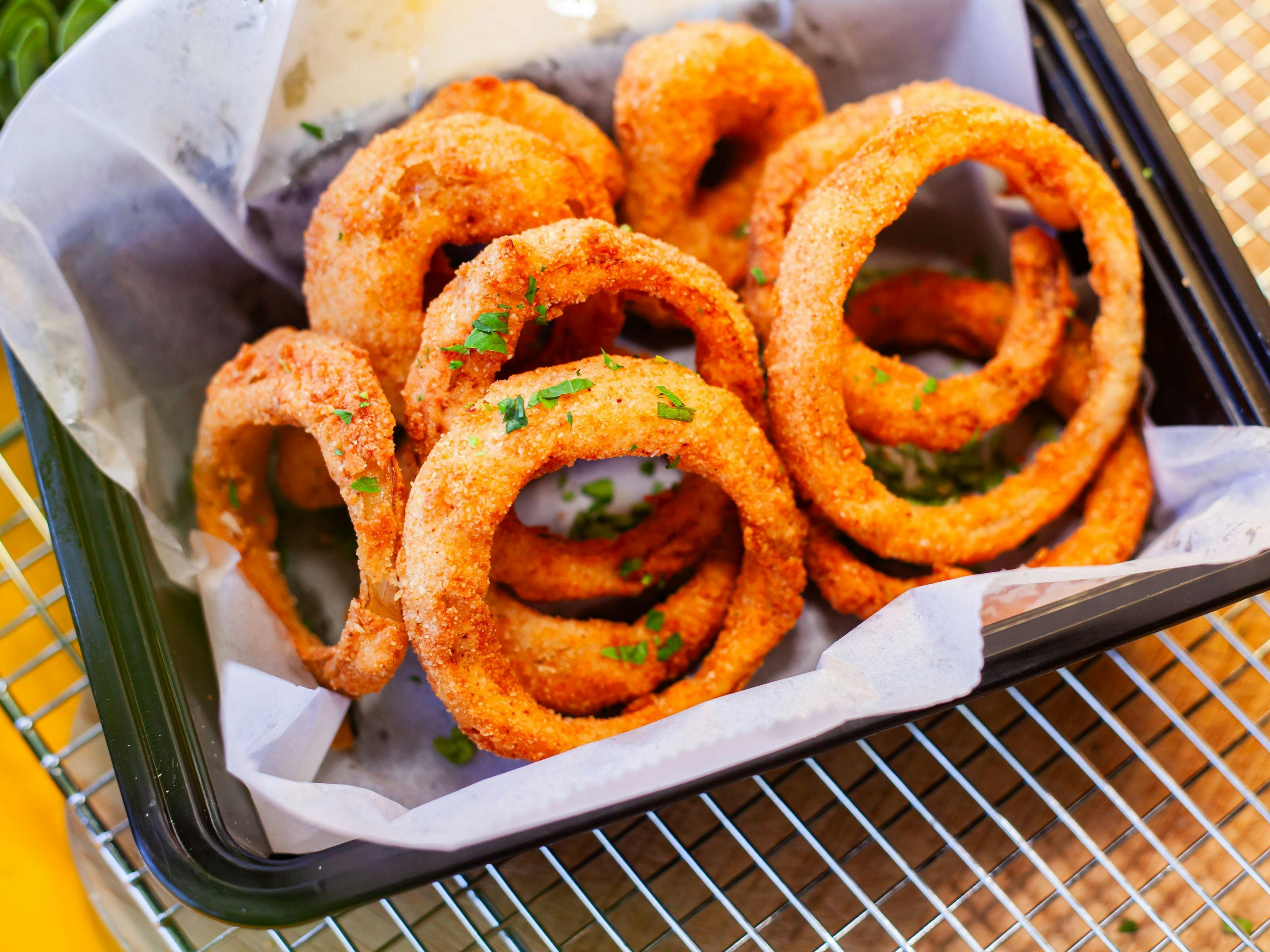 Photo of 'Fresh Made Onion Rings' meal.