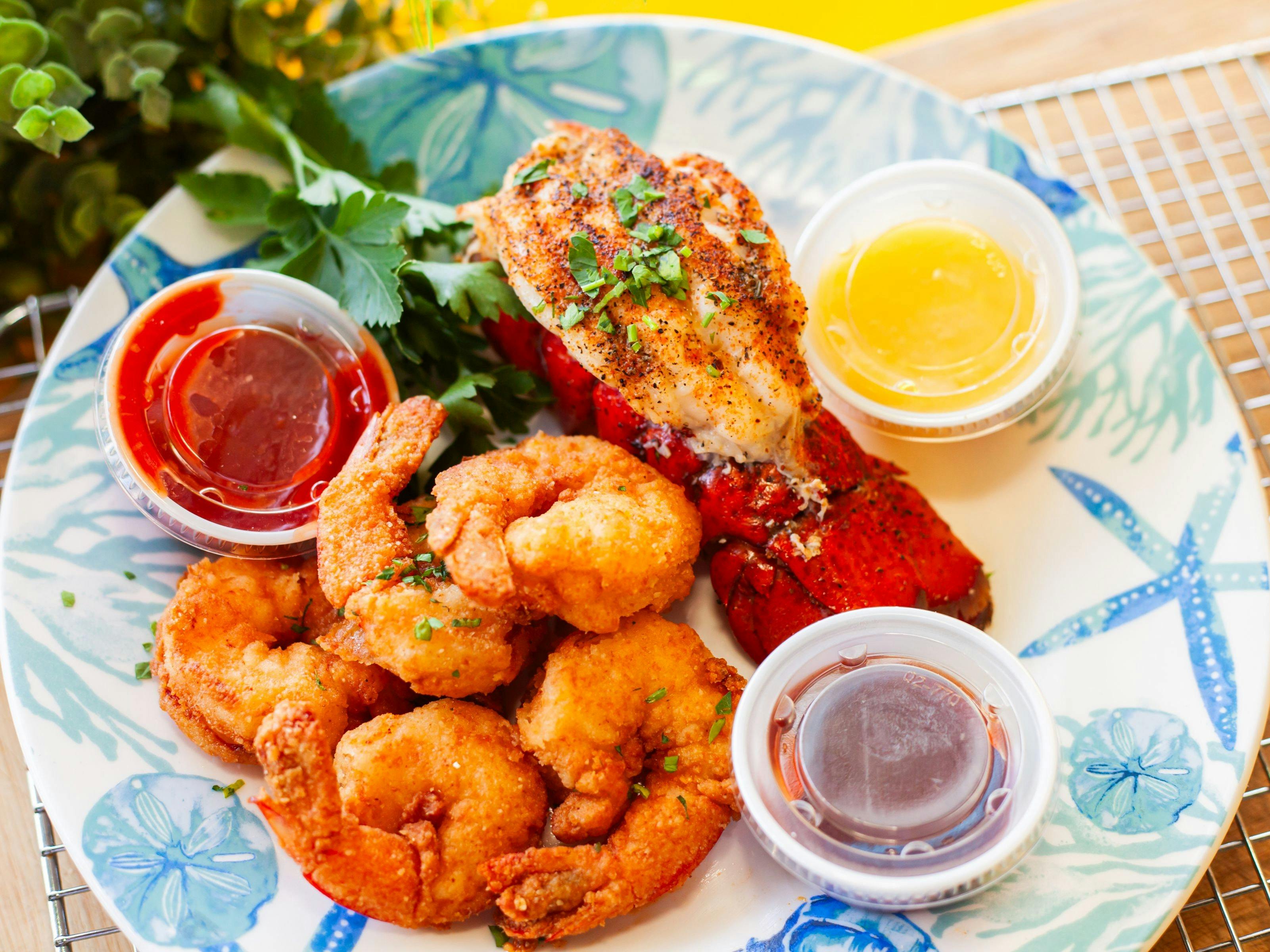 Photo of 'Lobster N Shrimp' meal.